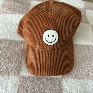 Corduroy Smiley Face Hat!